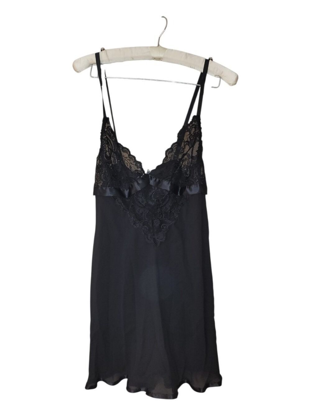Seductive Wear By Cinema Etoile Black Sheer Sexy Lingerie Nighty L